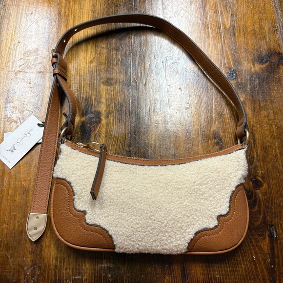 Jessica Simpson Cream And Brown‎ Shoulder Bag - Picture 1 of 9